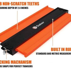 Saker Orange and Black Contour Gauge